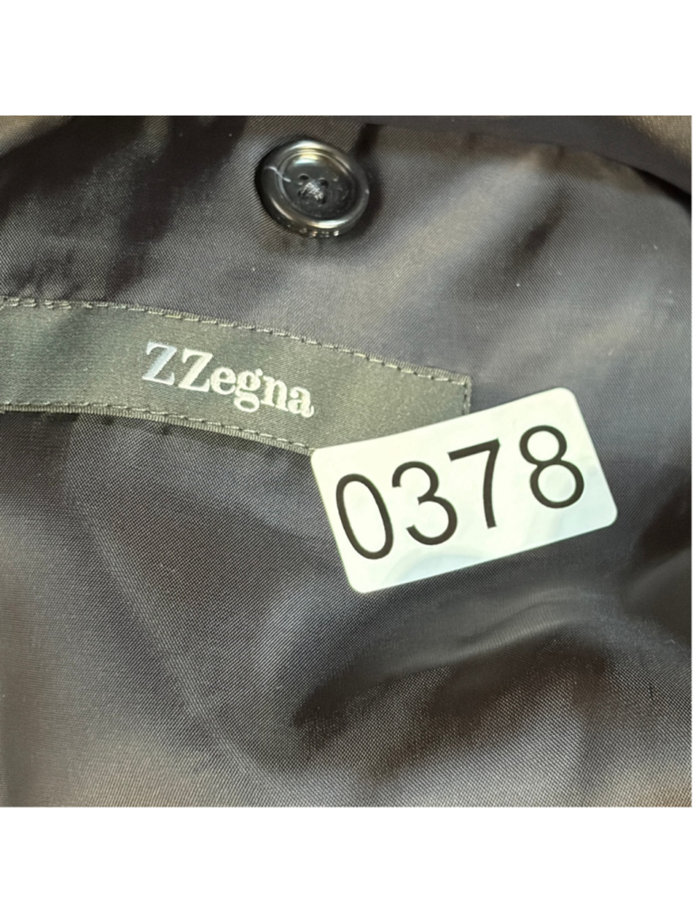 ZZegna Linen Blend Navy Blue Sport Coat Blazer 2 Button Men's Size 54L 44L - Picture 10 of 10